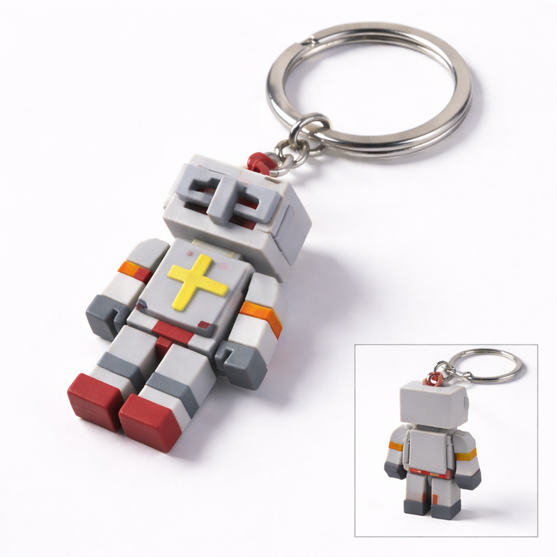 Blocky Knight Avatar Keychain (Matte Plastic)